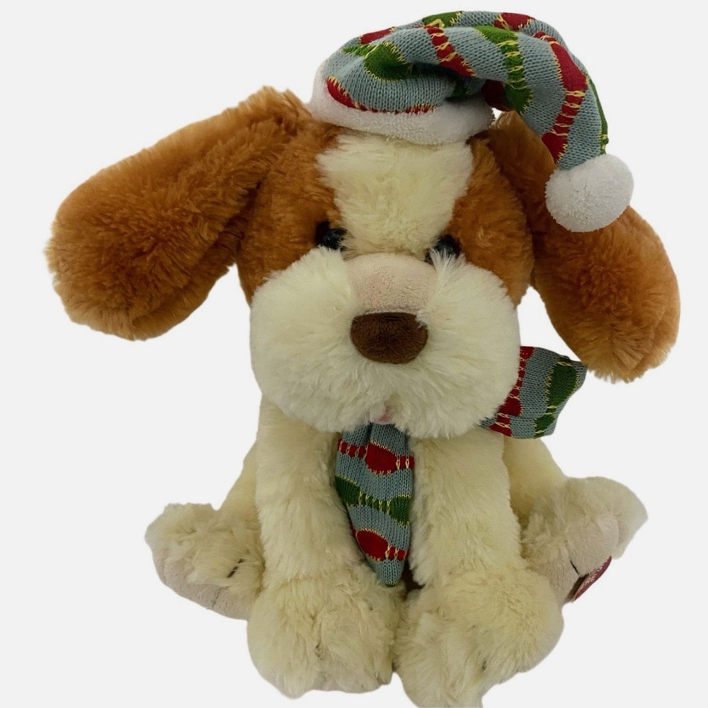 Sound N Light Animated Flapping Ear Puppy Dog Plush Singing Christmas Song video